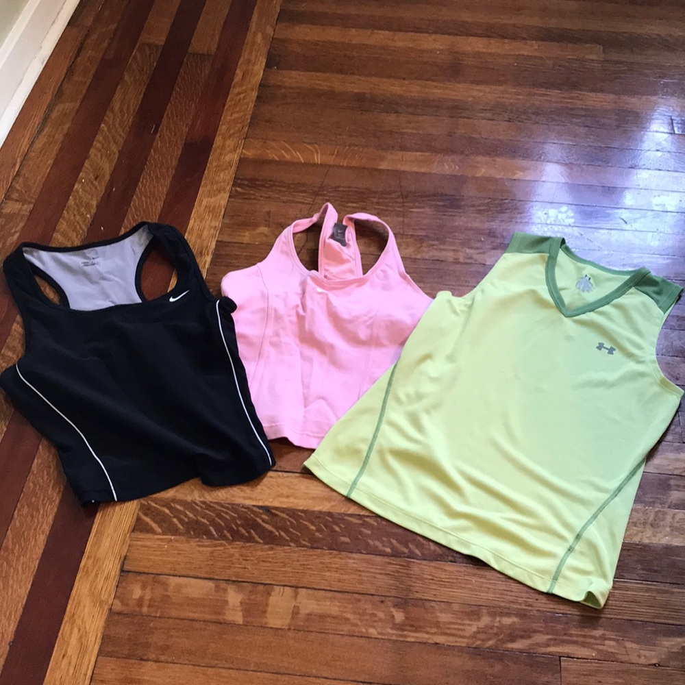 Nike and Under Armor Running Top Bundle